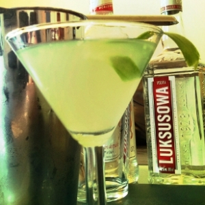 Cucumber Twist Garnish
